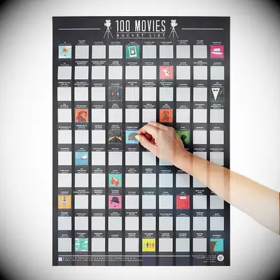 Film scratch-off poster new relationship gift