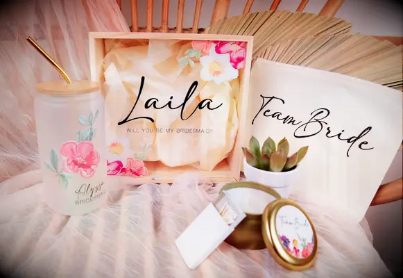 Amazon wooden bridesmaid proposal box