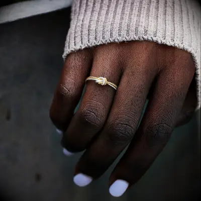 mother daughter knot ring