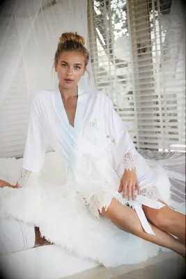 Personalized robe gift from mother to. bride