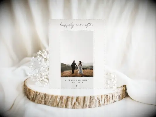 Custom picture frame gift from mother to bride