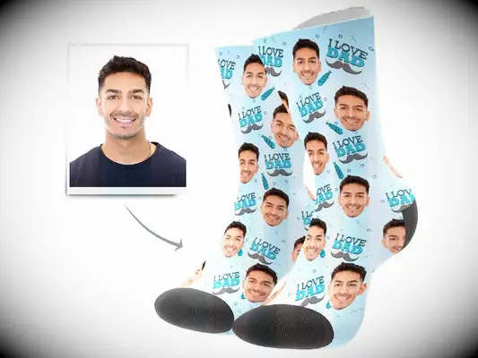 Custom socks with son