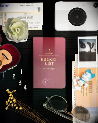 Bucket list passport log gift for girlfriend