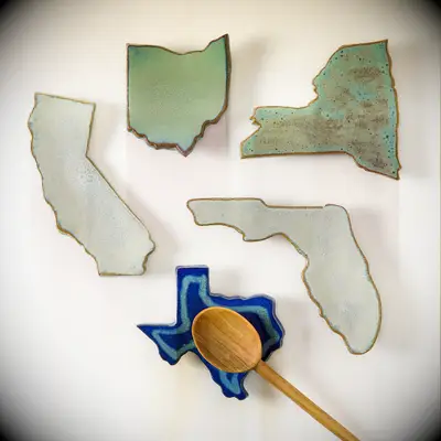 State spoon rest gift for girlfriend