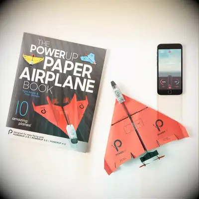 Smartphone-controlled paper airplane gift for girlfriend