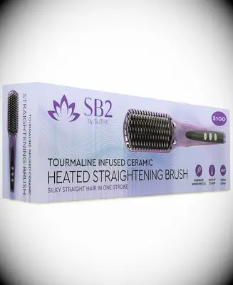 Tourmaline-infused straightening brush
