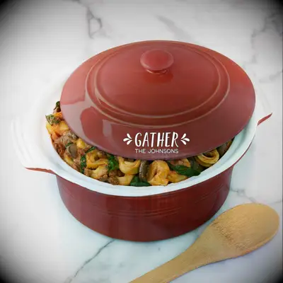 Customized casserole dish from Personalization Mall