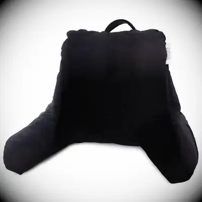 Black reading pillow from Target