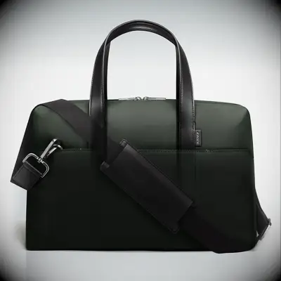 Green overnight bag from Away