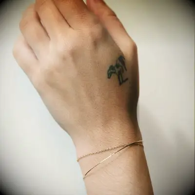 Matching couples chain bracelets