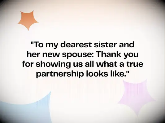 Wedding wishes for a sister and her new spouse