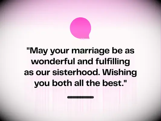 Sister wedding congratulations