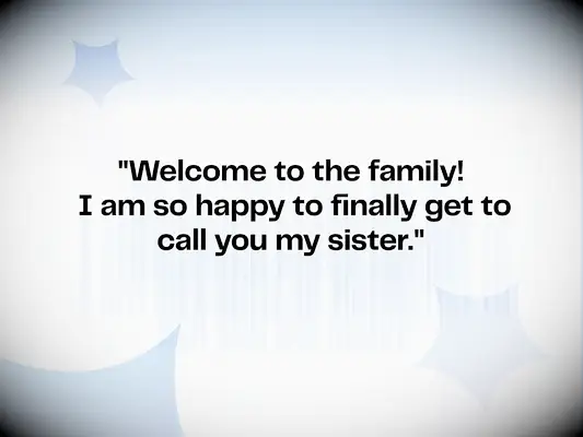 Wedding wishes for a new sister-in-law