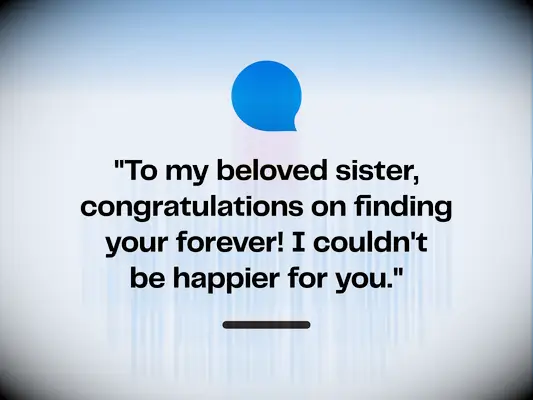 48 Vœurs de mariage aux sœurs pour écrire des `` félicitations ''