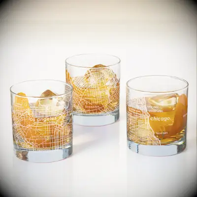 Map glasses stocking stuffer for boyfriend