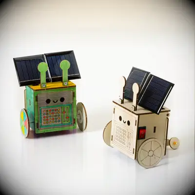 Solar-powered robot kit stocking stuffer for boyfriend