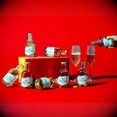 Sparkling wine gift set engagement gift for sister