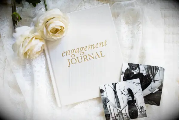 Engagement memory book gift for sister