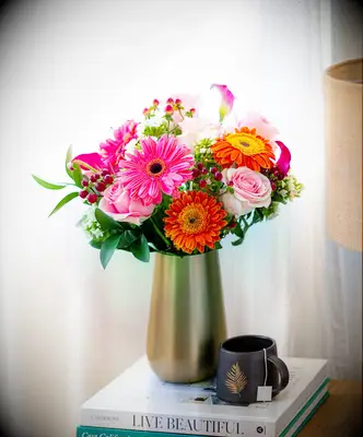 BloomsyBox fresh flowers engagement gift for sister