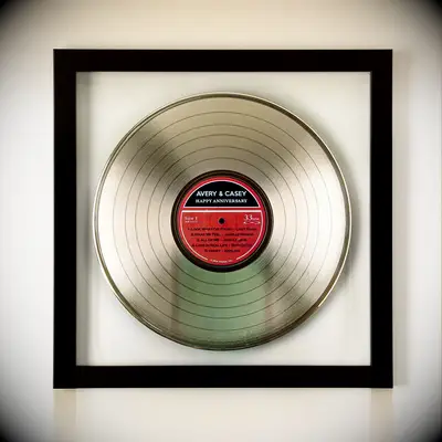 Personalized LP record 50th anniversary gift for husband
