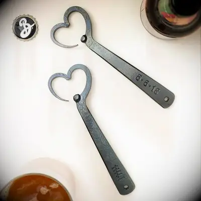Heart shaped bottle opener