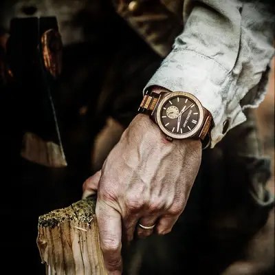 Custom wooden watch