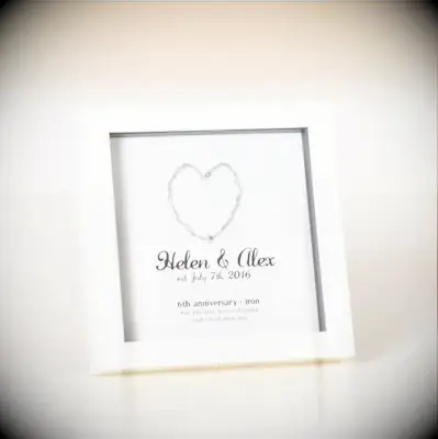 Helen and Alex 6th anniversary photo frame