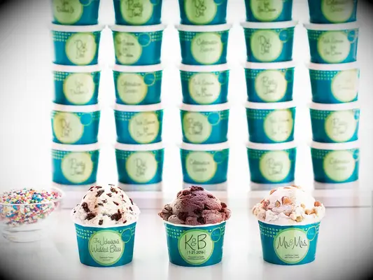 Ice cream edible wedding favors