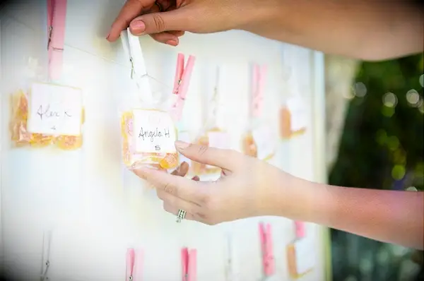 Champagne gummy bear edible wedding favors