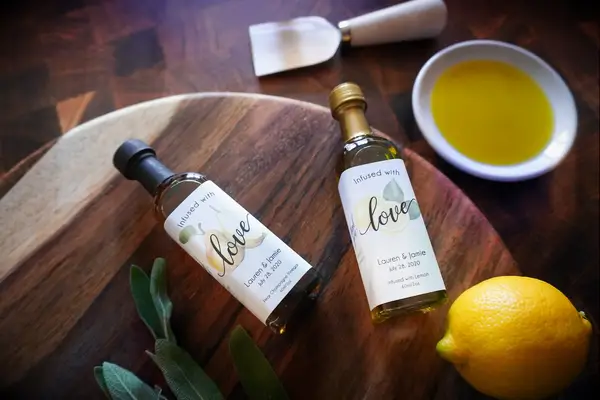 Olive oil edible wedding favors