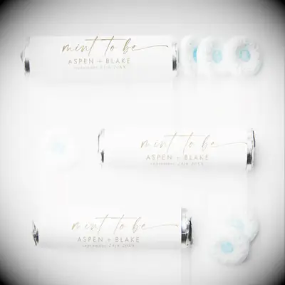 Breath mint edible wedding favors
