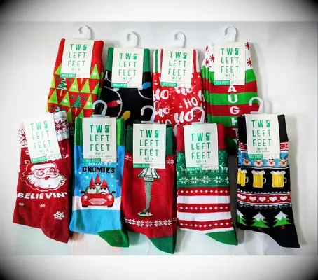 Fun and festive holiday socks gift for boyfriend