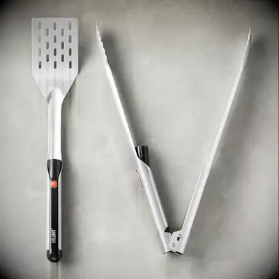 Grilling tools with built in light