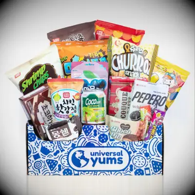 Candy and chips subscription box gift for boyfriend