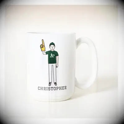 Professional Baseball fan mug gift for boyfriend