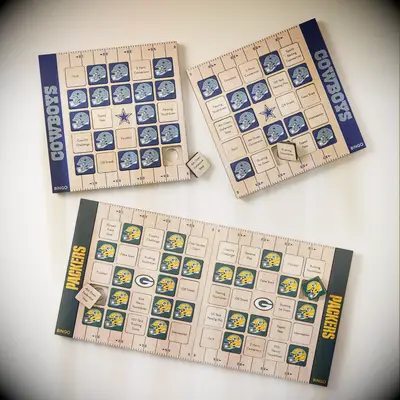 NFL game day bingo gift for boyfriend