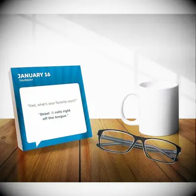 Dad jokes calendar gift for boyfriend