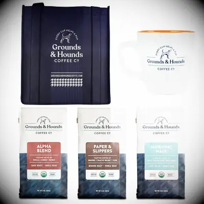 Grounds & Hounds coffee gift set for son in law