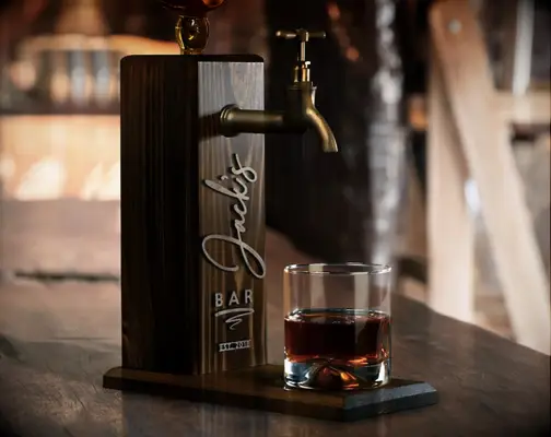 Personalized whiskey dispenser gift for son in law