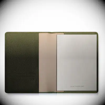 Leather journal anniversary gift idea