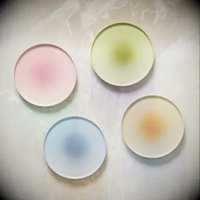 Colorful appetizer plates bridal shower gift