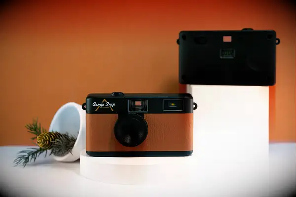 Reusable film camera bridal shower gift