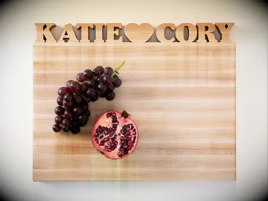 Uncommon Goods personalized cutting board bridal shower gift