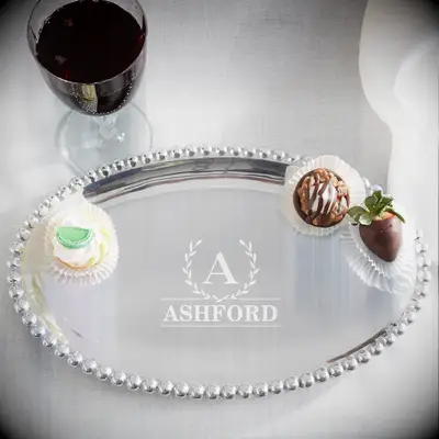 Personalized silver platter