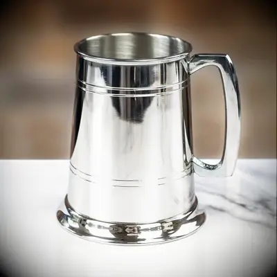 Silver beer cup