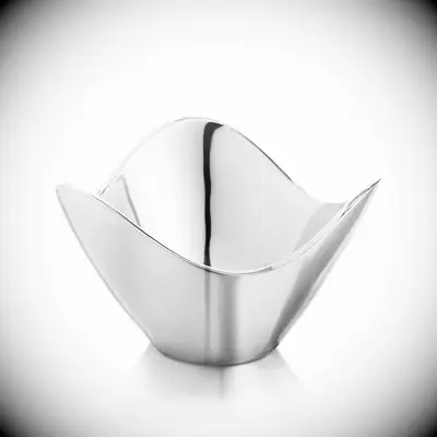 Elegant silver decorative bowl