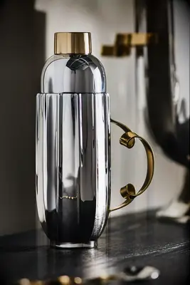 Silver cocktail shaker