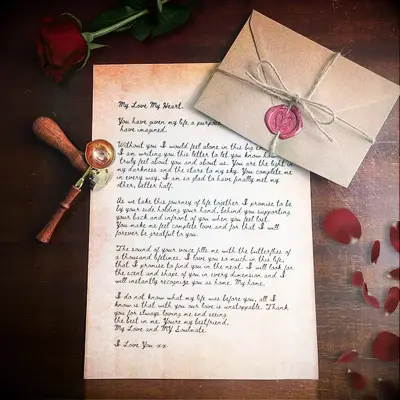 Wax sealed love letter kit