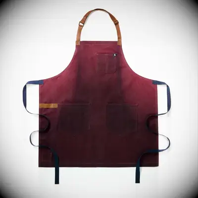 Maroon high-quality apron