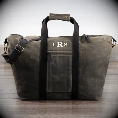 High quality personalized weekender bag